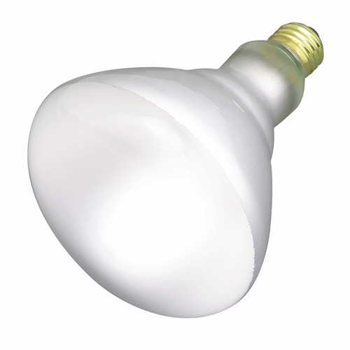 Incandescent Reflector Lamp, Designation: 65BR40/FL, 120 V, 65 WTT, BR40 Shape, E26 Medium Base, Frosted, CC-6 Filament, 2500 HR, Lumens: 580 LM Initial, 6-1/2 IN Length, 5 IN Diameter