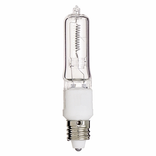 Halogen Single Ended Lamp, Designation: 150Q/CL/MC, 120 V, 150 WTT, T4 1/2 Shape, E11 Mini Cand Base, Clear, CC-8 Filament, 2000 HR, Lumens: 2700 LM Initial, 2-23/32 IN Length, 9/16 IN Diameter