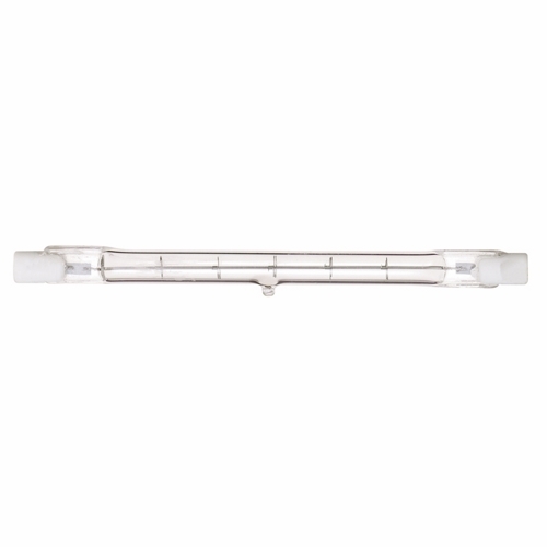 Halogen Double Ended Halogen Lamp, Designation: 150T3Q/CL, 120 V, 150 WTT, T3 Shape, R7s Double Ended Base, Clear, C-8 Filament, 1500 HR, Lumens: 2400 LM Initial, 3000 DEG K Color Temperature, Warm White 4-11/16 IN Length, 3/8 IN Diameter