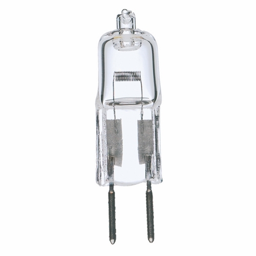 Halogen Bi Pin Lamp, Designation: 10T3/CL, 12 V, 10 WTT, T3 Shape, G4 Bi Pin G4 Base, Clear, C-6 Filament, 2000 HR, Lumens: 120 LM Initial, 1-1/4 IN Length, 3/8 IN Diameter