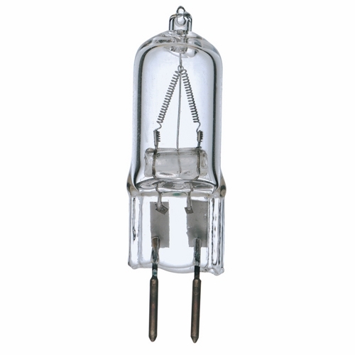 Designation: 50T4 BI PIN 120V. CARDED, 50 watt, Halogen, T4, Clear, 2000 Average rated Hours, 750 Lumens, Bi Pin GY6.35 base, 120 volts