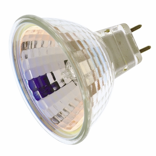 Halogen MR Lamp, Designation: 50MR16/FL/120V, 120 V, 50 WTT, MR16 Shape, G8 Bi Pin G8 Base, CC-8 Filament, 2000 HR, 2900 DEG K Color Temperature, Warm White 36 DEG Beam Angle, 1-7/8 IN Length, 2 IN Diameter, Lumens: 1000 CP Center Beam