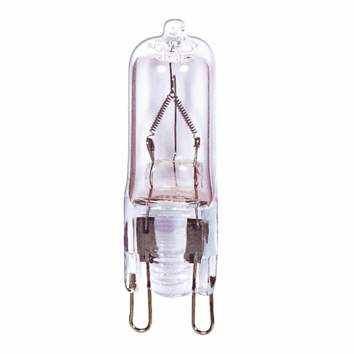 Halogen Bi Pin Lamp, Designation: 35T4/G9/CL, 120 V, 35 WTT, T4 Shape, G9 Double Loop Base, Clear, CC-2V Filament, 2000 HR, Lumens: 400 LM Initial, 1-25/32 IN Length, 1/2 IN Diameter