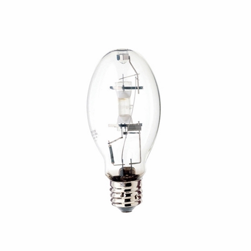 HID Metal Halide Lamp, Designation: MH150/ED28/U/4K, 150 WTT, ED28 Shape, E39 Mogul Base, Clear, 15000 HR, Lumens: 12000 LM Initial, 4200 DEG K Color Temperature, Cool White 65 CRI, 8-5/16 IN Length, 3-1/2 IN Diameter, Burn Position: Universal