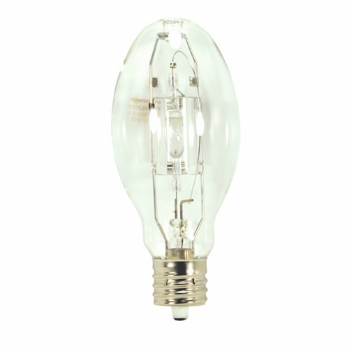 HID Metal Halide Lamp, Designation: MP200/ED28/PS/BU/4K, 200 WTT, ED28 Shape, E39 Mogul Base, Clear, 15000 HR, Lumens: 20000 LM Initial, 4200 DEG K Color Temperature, Cool White 65 CRI, 8-5/16 IN Length, 3-1/2 IN Diameter, Burn Position: BU +/- 15