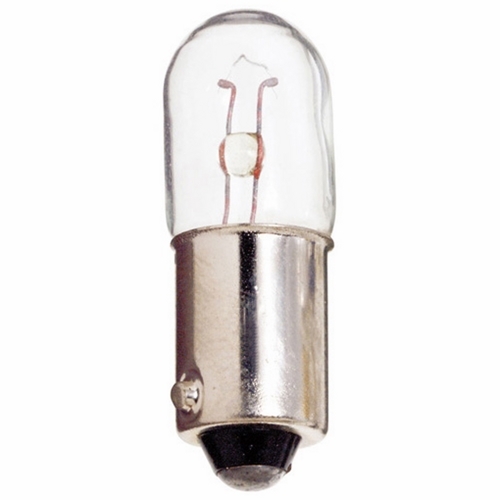 Miniature Lamp, Designation: 757, 28 V, 2.24 WTT, T3 1/4 Shape, BA9s Miniature Bayonet Base, C-2F Filament, 15000 HR, 0.08 AMP, 1-3/16 IN Length, 13/32 IN Diameter