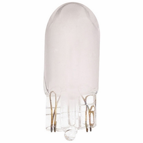 Miniature Wedge Base Xenon Lamp, Designation: X5T3 1/4 F 24V Wedge, 24 V, 5 WTT, T3 1/4 Shape, W2.1x9.5d Mini Wedge Base, Frosted, 10000 HR, Lumens: 33 LM Initial, 0.21 AMP, 1-5/8 IN Length, 13/32 IN Diameter