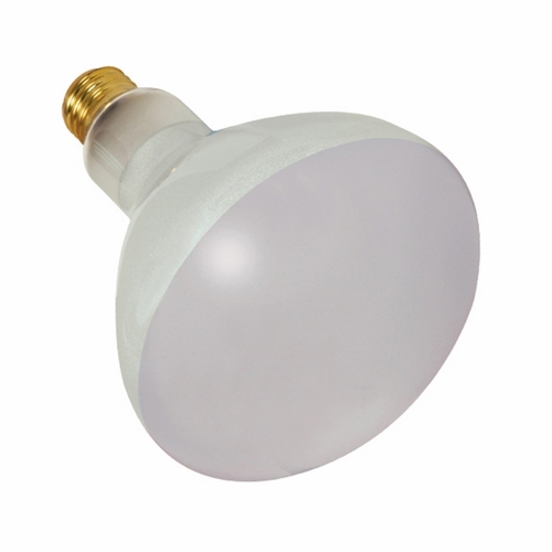 Incandescent Pool Lamp, Designation: 500BR40FL/POOL, 130 V, 500 WTT, BR40 Shape, E26 Medium Base, Frosted, CC-9/1 Filament, 2000 HR, Lumens: 5500 LM Initial, 6-1/2 IN Length, 5 IN Diameter