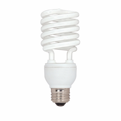 Compact Fluorescent Spiral Lamp, Designation: 26T2/27, 120 V, 26 WTT, T2 Shape, E26 Medium Base, 12000 HR, Lumens: 1750 LM Initial, 2700 DEG K Color Temperature, Warm White 82 CRI, 5-1/16 IN Length, 2-1/8 IN Diameter