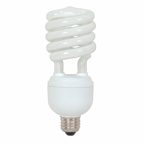 Compact Fluorescent Spiral Lamp, Designation: 32T4/50, 120 V, 32 WTT, T4 Shape, E26 Medium Base, 10000 HR, Lumens: 2000 LM Initial, 5000 DEG K Color Temperature, Natural Light 82 CRI, 6-23/32 IN Length, 2-5/8 IN Diameter