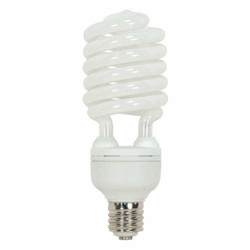 Compact Fluorescent Spiral Lamp, Designation: 65T5/50, 120 V, 65 WTT, T5 Shape, E39 Mogul Base, 10000 HR, Lumens: 4300 LM Initial, 5000 DEG K Color Temperature, Natural Light 85 CRI, 9-7/8 IN Length, 3-17/32 IN Diameter