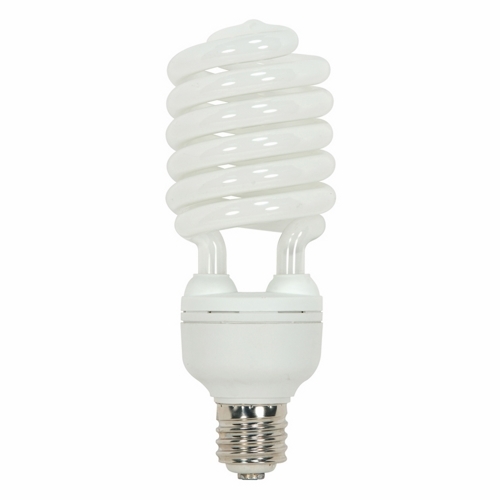 Compact Fluorescent Spiral Lamp, Designation: 85T5/50, 120 V, 85 WTT, T5 Shape, E39 Mogul Base, 10000 HR, Lumens: 5700 LM Initial, 5000 DEG K Color Temperature, Natural Light 85 CRI, 10-15/32 IN Length, 4-5/16 IN Diameter