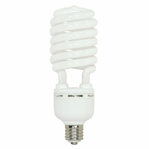 Compact Fluorescent Spiral Lamp, Designation: 105T5/41, 120 V, 105 WTT, T5 Shape, E39 Mogul Base, 10000 HR, Lumens: 7000 LM Initial, 4100 DEG K Color Temperature, Cool White 85 CRI, 11-1/4 IN Length, 4-5/16 IN Diameter