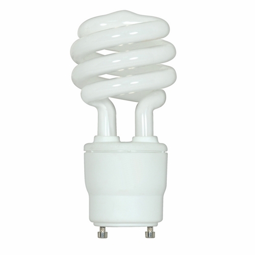 Compact Fluorescent Spiral Lamp, Designation: 26GU24/27, 120 V, 26 WTT, T3 Shape, GU24 GU24 Base, 10000 HR, Lumens: 1750 LM Initial, 2700 DEG K Color Temperature, Warm White 82 CRI, 5-5/32 IN Length, 2-1/8 IN Diameter