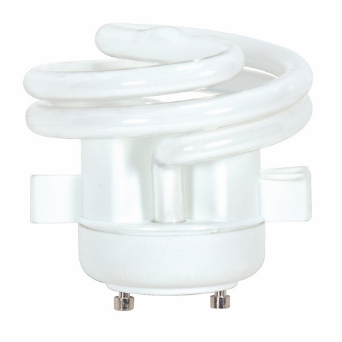 Compact Fluorescent Spiral Lamp, Designation: 13T2GU24/27/Squat, 120 V, 13 WTT, T2 Shape, GU24 GU24 Base, 10000 HR, Lumens: 850 LM Initial, 2700 DEG K Color Temperature, Warm White 82 CRI, 2-9/32 IN Length, 2-3/4 IN Diameter