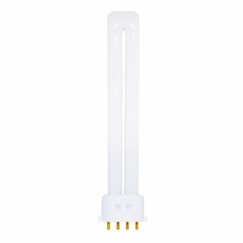 Compact Fluorescent Single Twin 4 Pin Lamp, Designation: CF13DS/E/827, 13 WTT, T4 Shape, 2GX7 2GX7 (4-Pin) Base, 15000 HR, Lumens: 800 LM Initial, 2700 DEG K Color Temperature, Warm White 82 CRI, 6-3/16 IN Length
