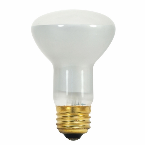 Incandescent Reflector Lamp, Designation: 45R20/5M, 130 V, 45 WTT, R20 Shape, E26 Medium Base, Frosted, C-9 Filament, 5000 HR, Lumens: 280 LM Initial, 4 IN Length, 2-1/2 IN Diameter