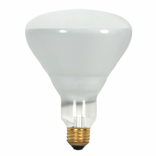 Incandescent Reflector Lamp, Designation: 65BR40/FL, 130 V, 65 WTT, BR40 Shape, E26SK Medium Skirted Base, Frosted, C-9 Filament, 5000 HR, Lumens: 510 LM Initial, 6-1/2 IN Length, 5 IN Diameter