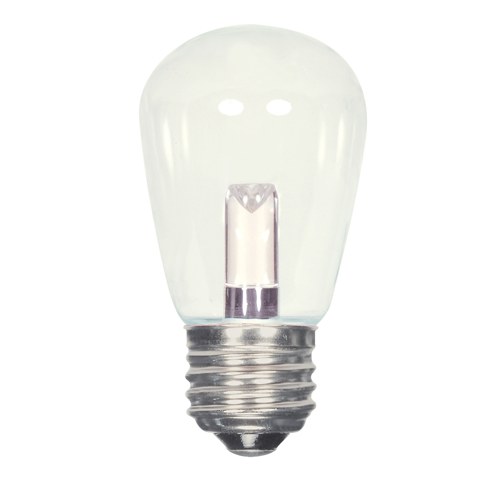 Sign & Indicator, Designation: 1.4W LED S14 - Clear - Medium Base - 120V