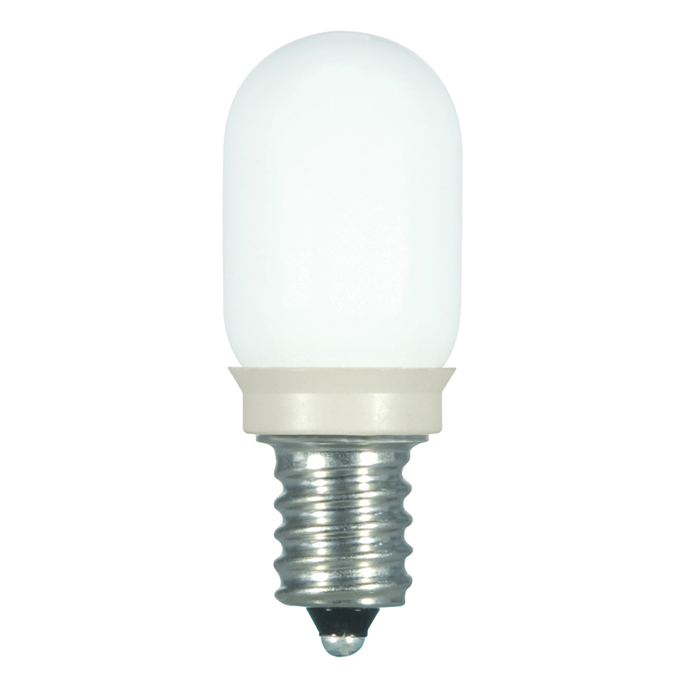 Sign & Indicator, Designation: 0.8W LED T6 Indicator Bulb - Candelabra base - Frost - 2700K - 120V