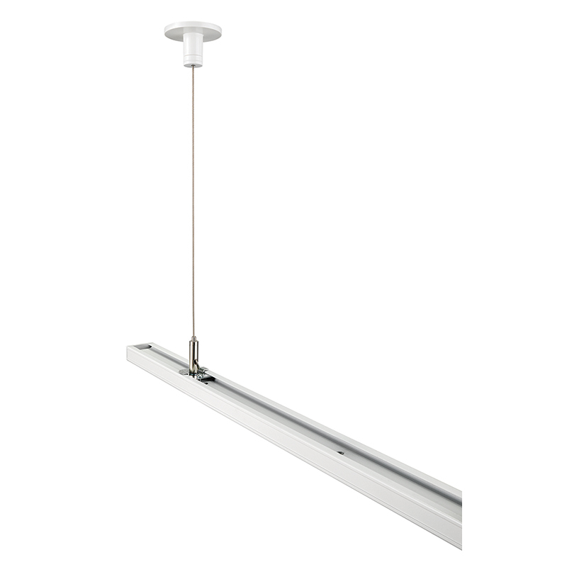 Rigid Ceiling, Suspension Only Kit 144-inch Cable Length, Black Finish