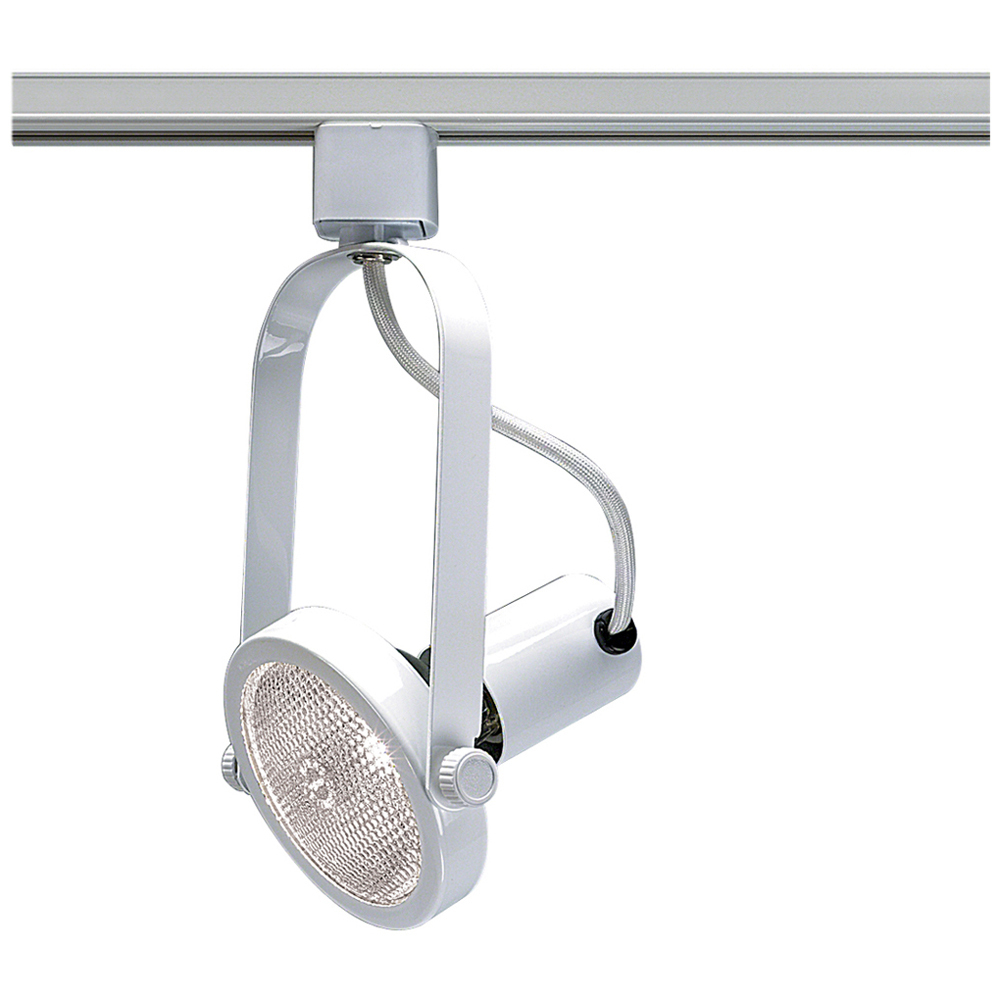 1 Light - PAR30 - Track Head - Gimbal Ring - White