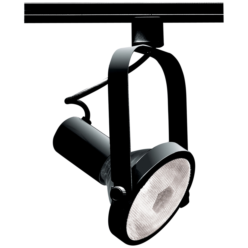 1 Light - PAR30 - Track Head - Gimbal Ring - Black