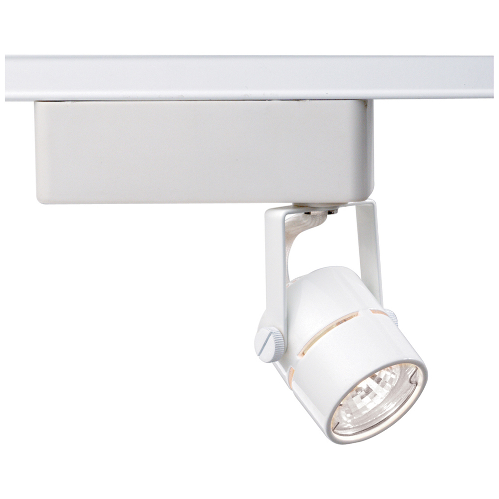 1 Light - MR16 - 12V Track Head - Round - White