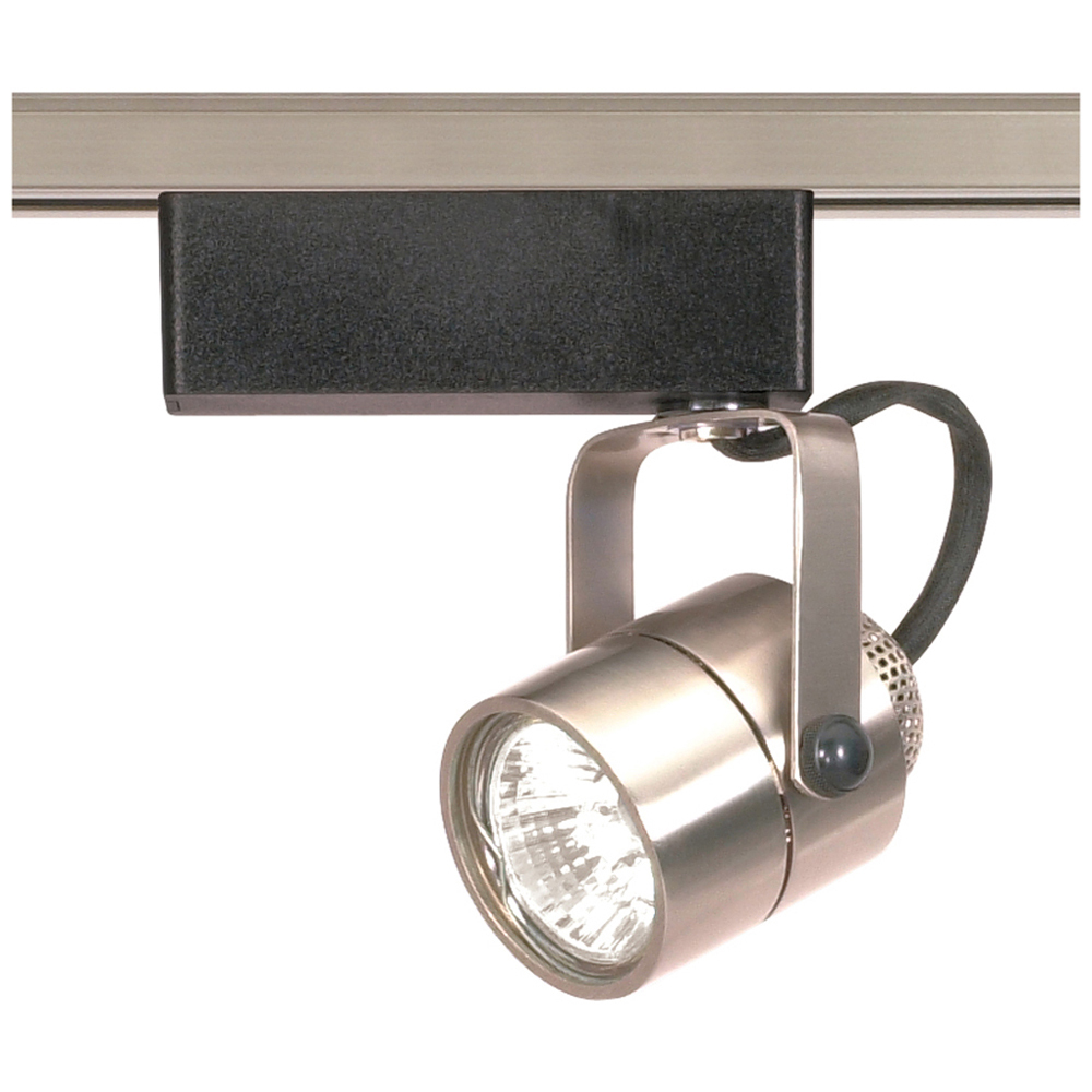 1 Light - MR16 - 12V Track Head - Round - Brushed Nickel