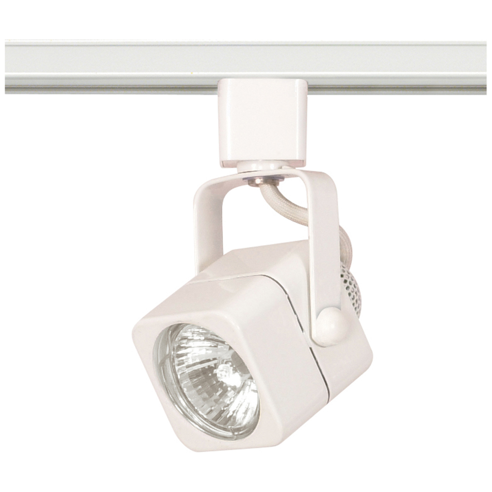 1 Light - MR16 - 120V Track Head - Square - White