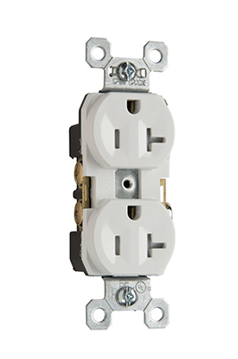 CML RECEP DUP 20A 125V B+S WIRE IV