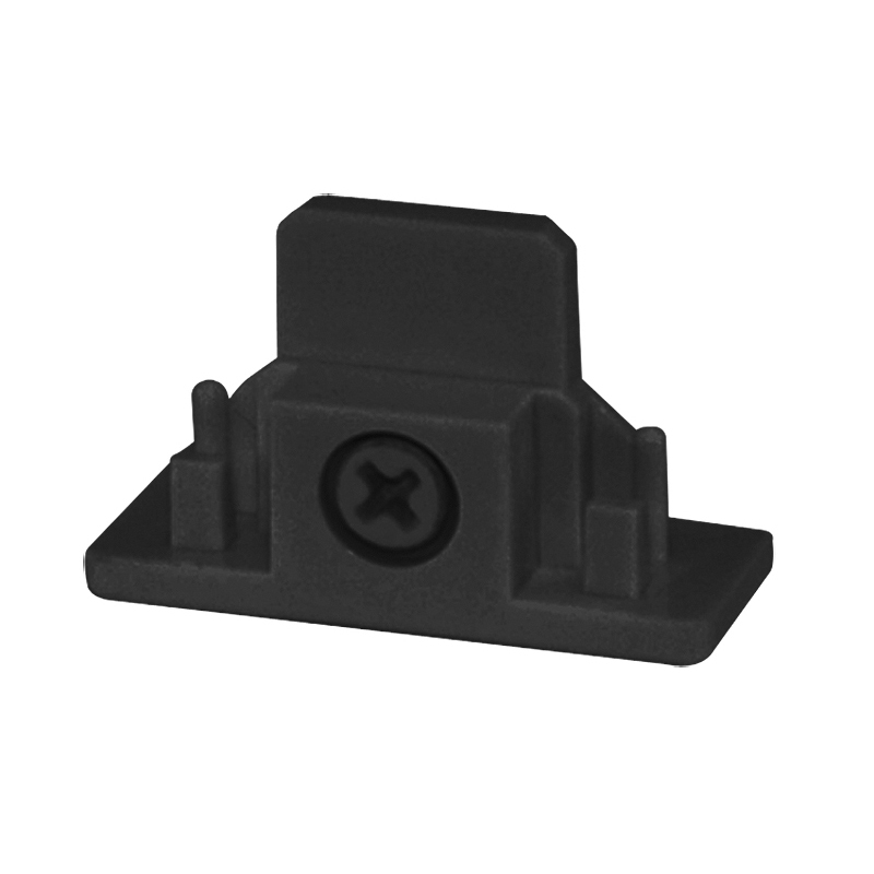 Trac Dead End for use on  Juno Trac-Master two circuit trac system field-cut trac sections. Black finish.