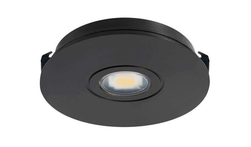 Juno Solo-Task LED, Recessed Mount, 3000K, Black (Black Face/Black Base).