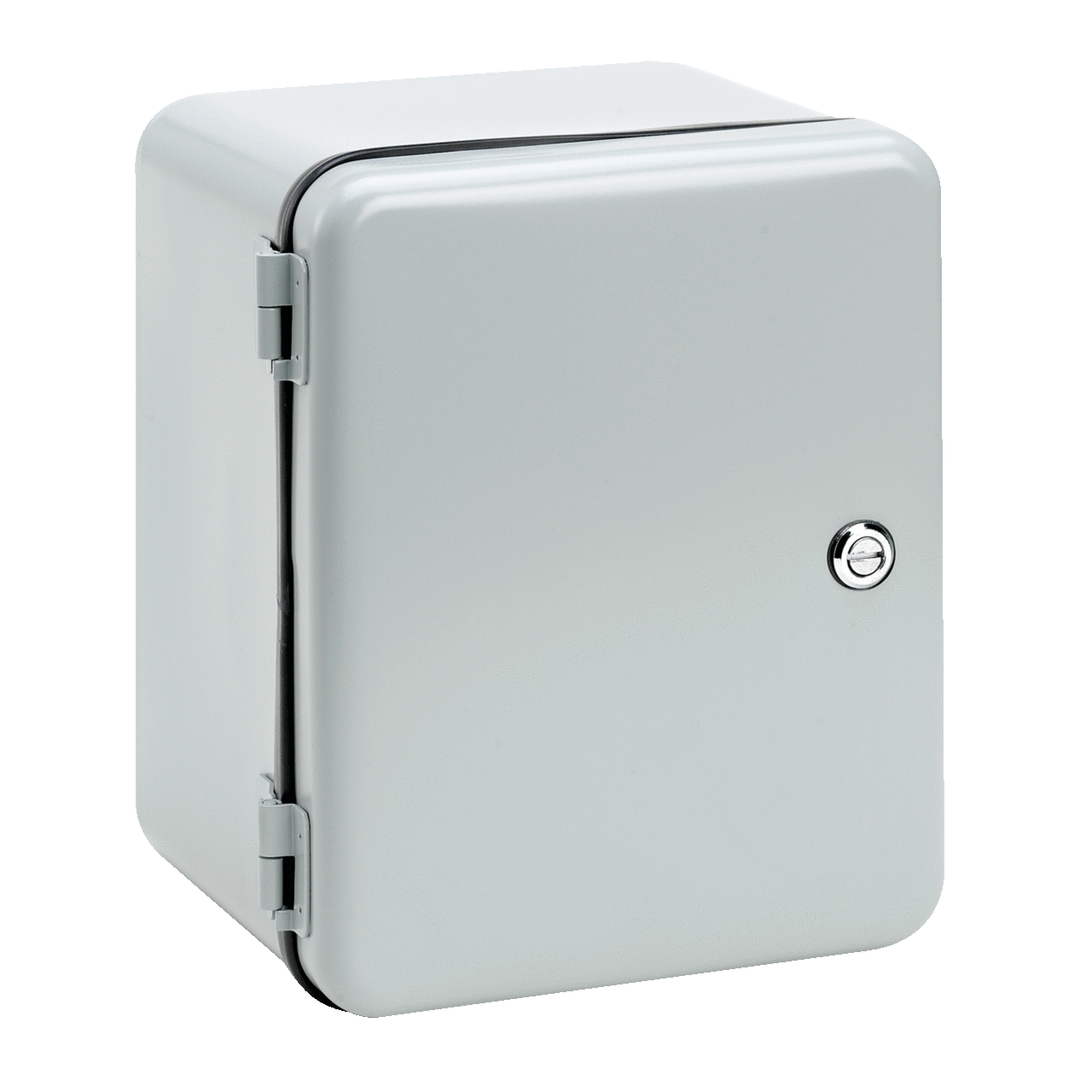 Removable Hinge Quarter-Turn Latch Contoured Type 12, 10x8x6, Gray, Steel