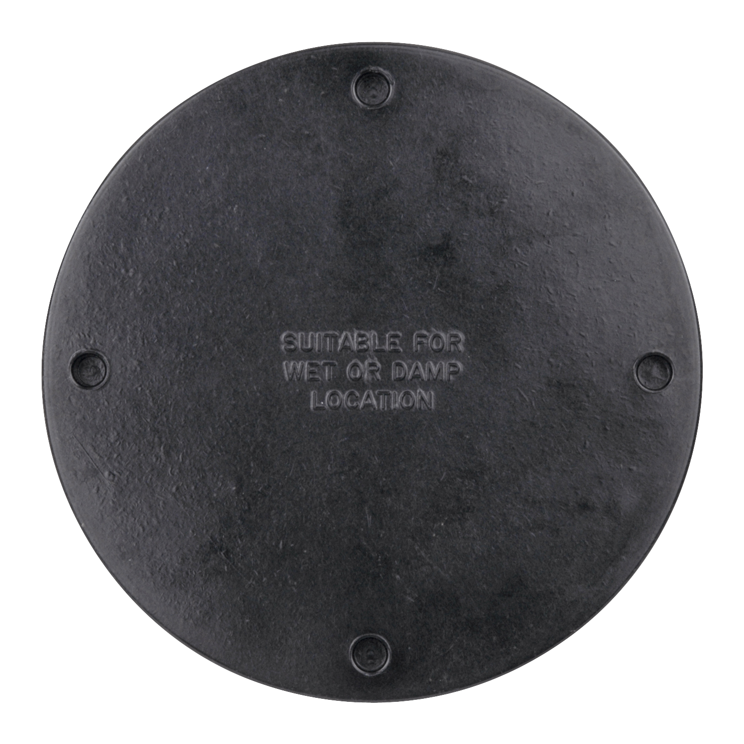 Round Blank Box Cover, Diameter 4-1/8 Inch, Color Brown, Material Phenolic, Mounting Means Stainless Steel Screws