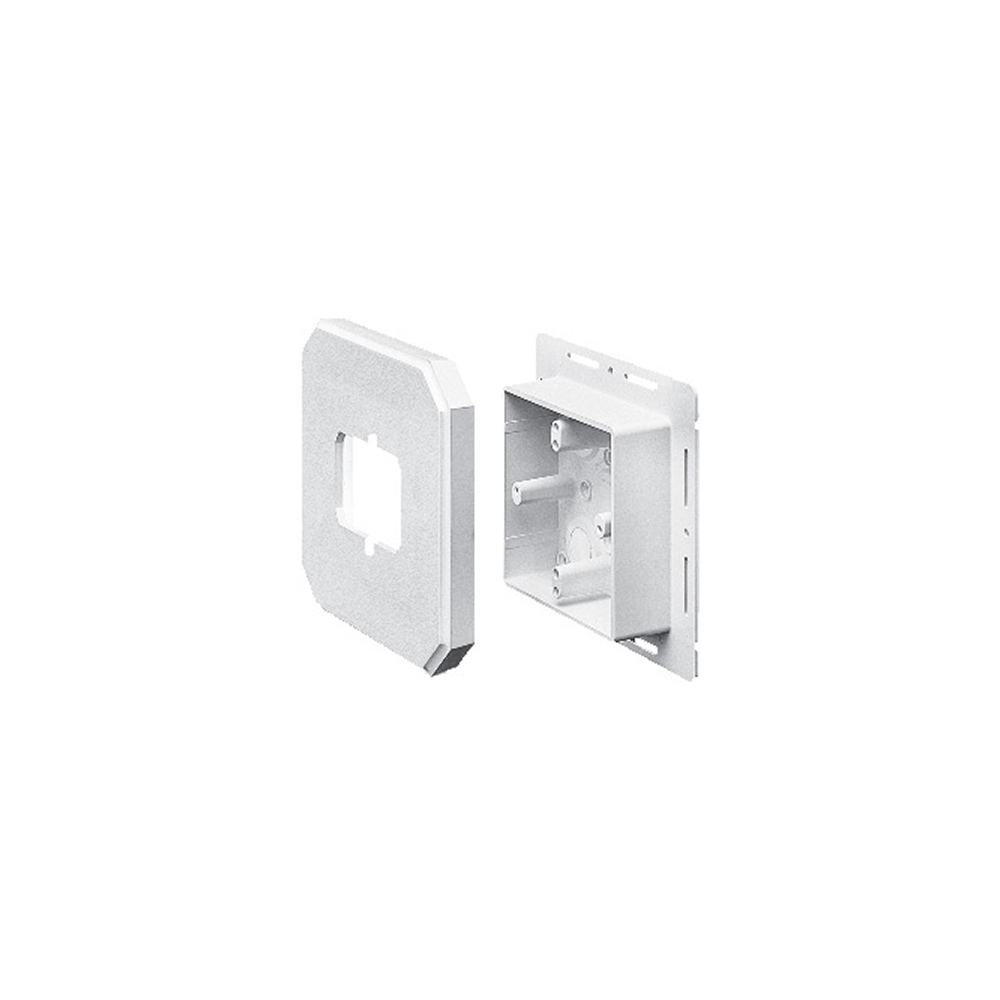 Works on all siding types. Before or after siding is up, Mounting holes on inside of box. Textured paintable surface. NM cable connector provided. 6-1/2 x 6-1/2 mounting surface. Provides a .895 J-channel. 24.5 cubic inch box. With Flange.