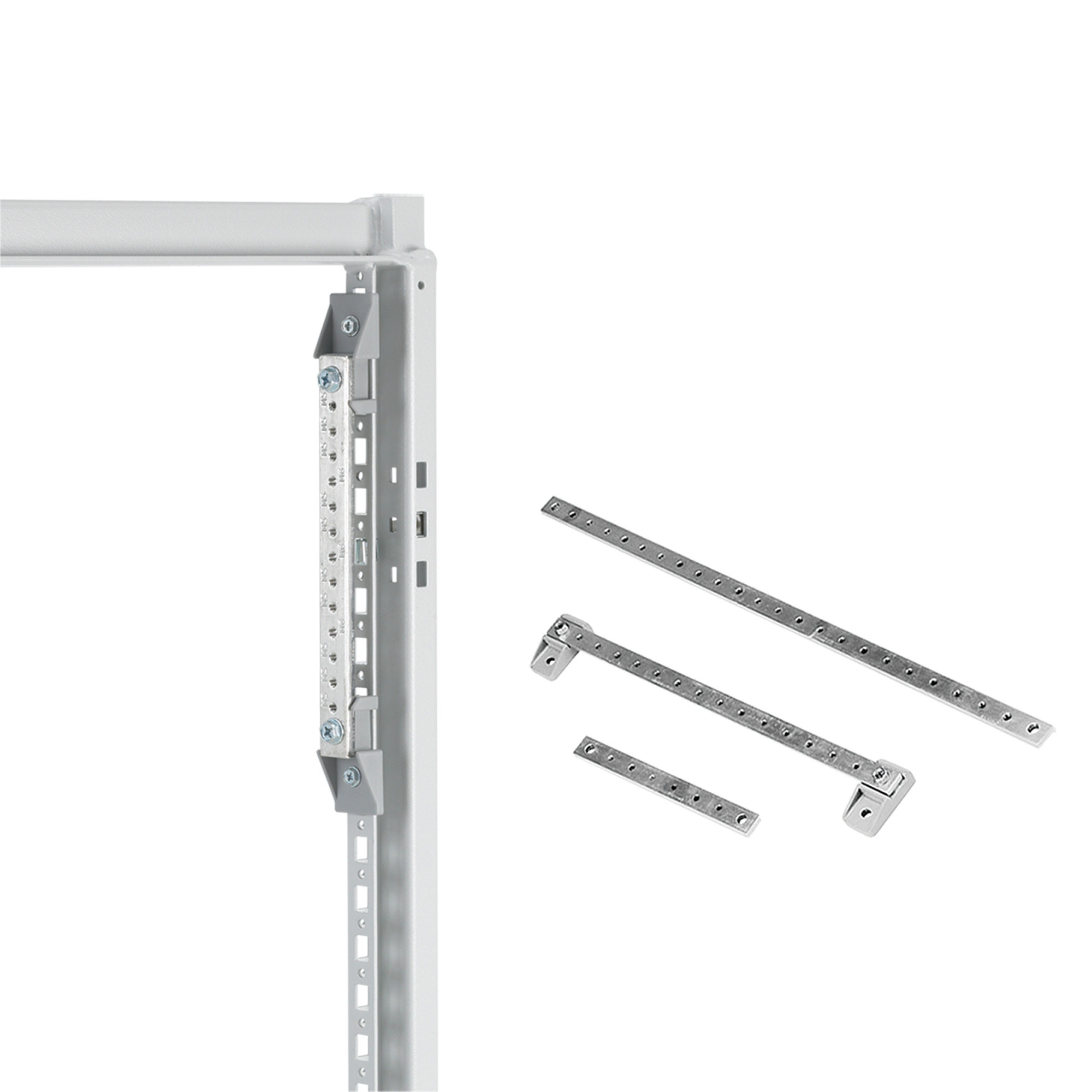 Grounding Bar System 200mm, fits 400mm Depth, Plated, Copper