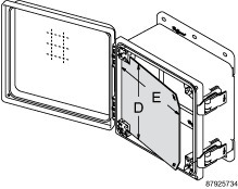 PolyPro Swing-Out Panel Adjustable, 8.75x8.88, Anodized, Aluminum
