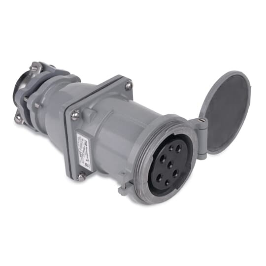 MaxGard Screw Cap Female Connector, 3 Pole 4 Wire, 100 Amp, 30 480V-60Hz