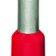 Insulated ferrule sleeve - Wago (216 series) - for 1 x 10mm2 - Red color - length 16mm - Diameter 6mm insulated collar / 4.5mm ferrule