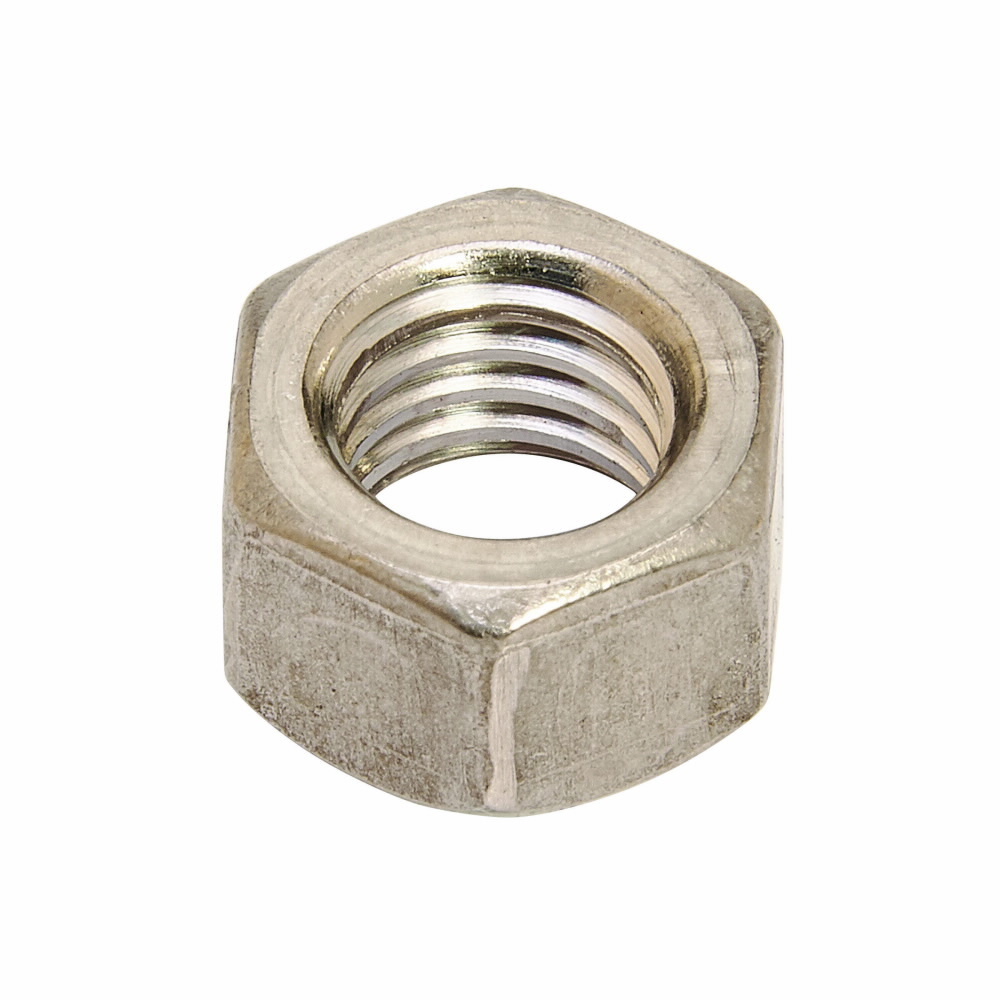 Eaton B-Line series hex nut, 0.2260" H x 0.5050" L x 0.4380" W, Steel, Electro-plated