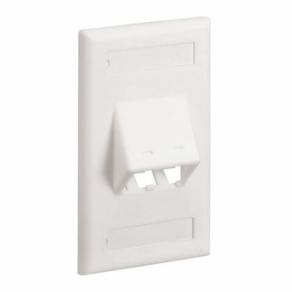 Faceplate, 2 Port, Classic, Sloped, Off 