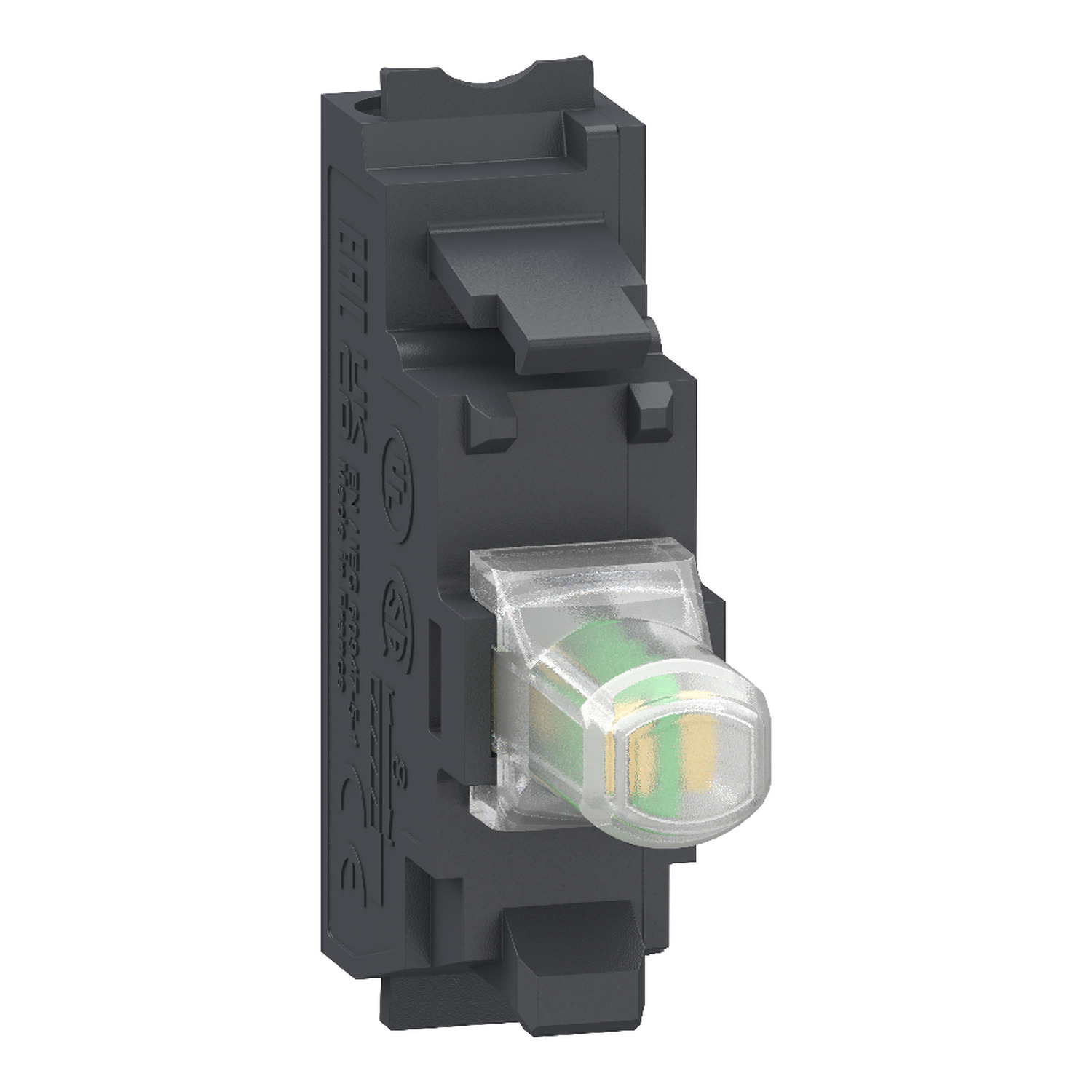 Light block, Harmony XB4, Harmony XB5, for head 22mm, universal LED, 110?120V AC, compact push in terminals