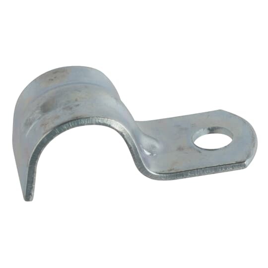3/8 Inch, Steel One Hole Strap, Zinc Plated, For Use with Rigid/IMC Conduit