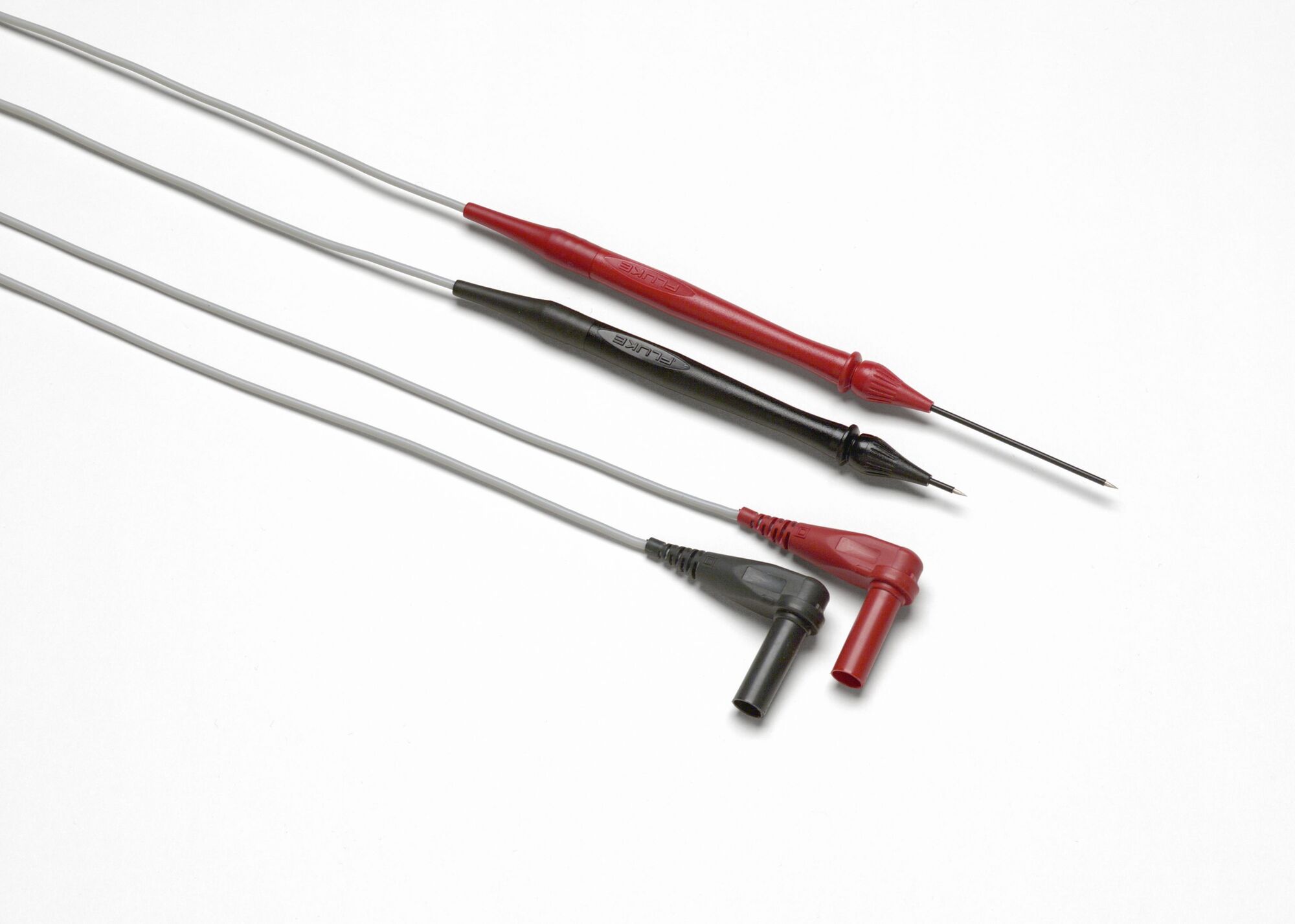 Retractable Tip Test Lead Set with extra hard probe tips to provide long service lif and a flixible silicone insulated test lead.  Contains one pair (red, black) of test leads with sharp needle point tips adjustable to desired length from 0 to 76mm.