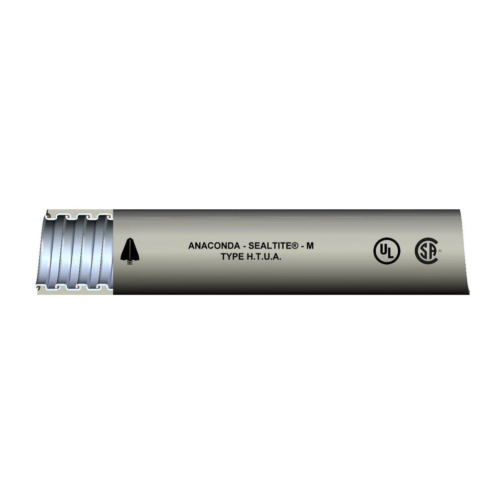 Thermoplastic PVC Jacket with integral bonding wire 1" HTUA Gray 100 ft carton