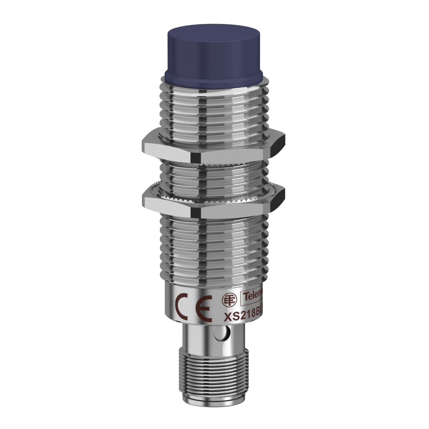inductive sensor XS2 M18, L64mm, brass, Sn8mm, 12..24VDC, M12