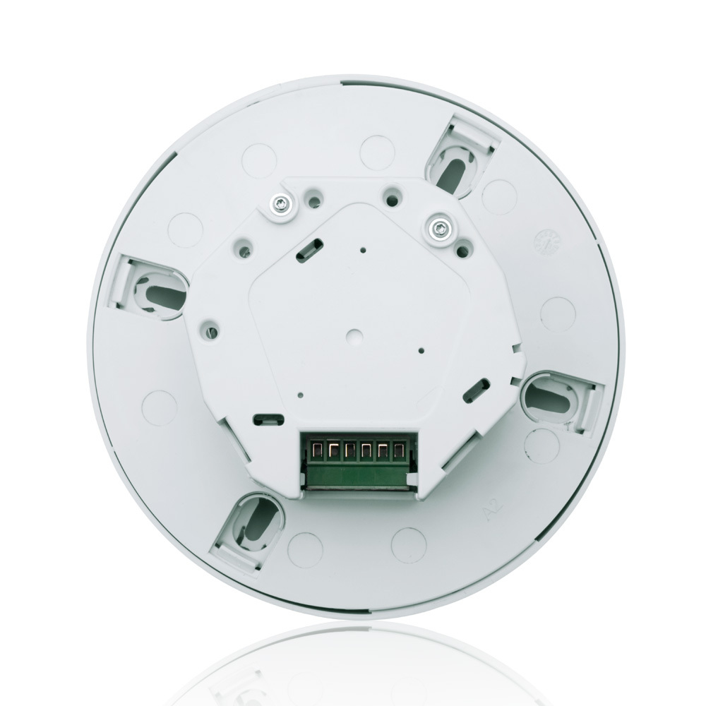 24 VDC, 8-12 Ft Ceiling Mounted, Multi-Tech Occupancy Sensor OSC10-M0W, Kitted with Power Base OPB15 to Complete a Self Contained Line Voltage Sensor, White