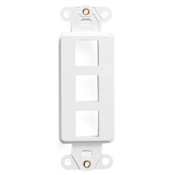 QuickPort Decora Insert, 3-Port, White