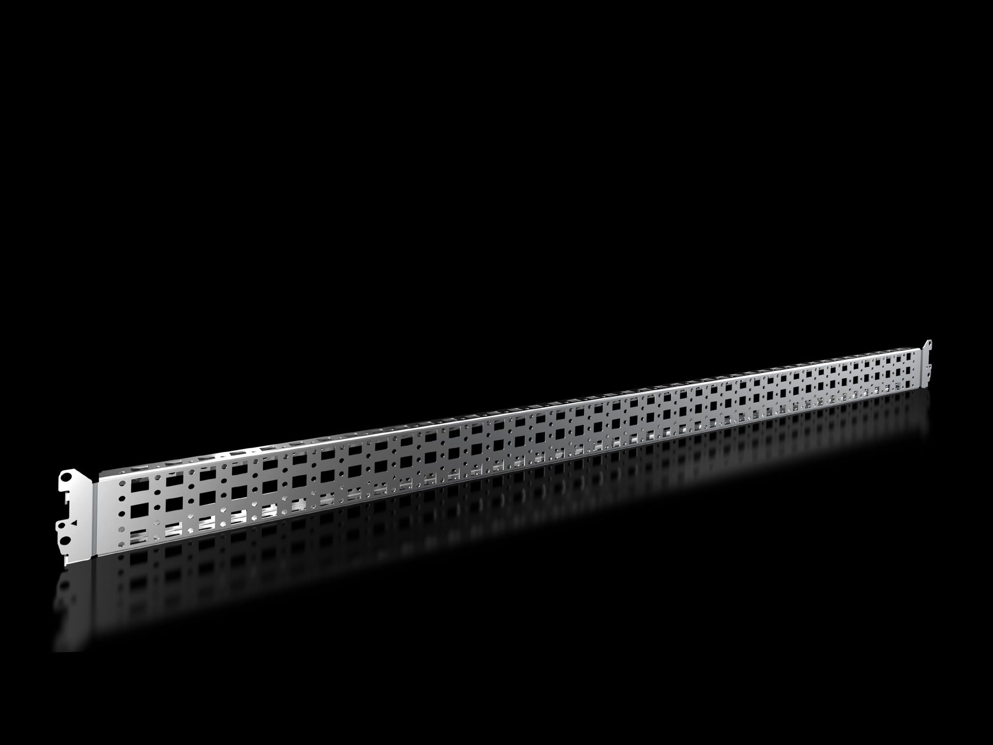 VX Punched section, with mounting flange 23 x 64 mm, for inner mounting level